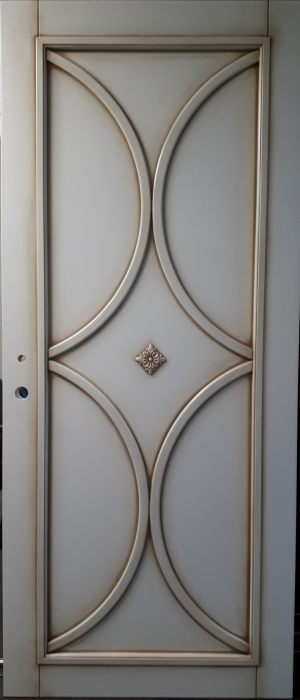 Межкомнатная дверь в профиле массив (эмаль с патиной) Новосибирск