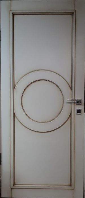 Межкомнатная дверь в профиле массив (эмаль с патиной) Новосибирск